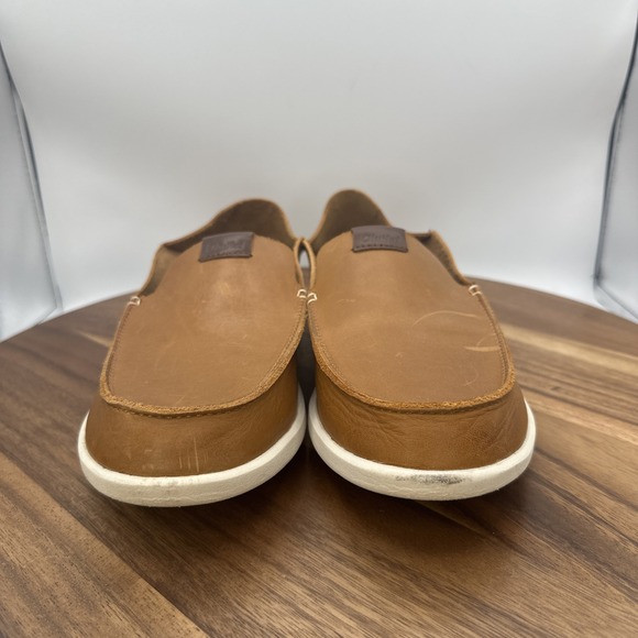 Olukai Nalukai Slip On Shoes Brown Loafers Comfort Preppy Leather Men\'s 8 main image 9